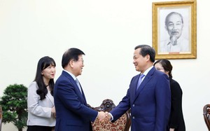 Phó Thủ tướng Lê Minh Khái tiếp nguyên Chủ tịch Quốc hội Hàn Quốc Park Byeong-seug