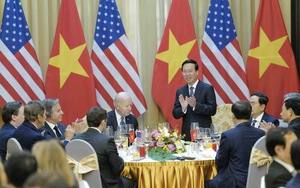 Chủ tịch nước Võ Văn Thưởng chủ trì chiêu đãi trọng thể Tổng thống Hoa Kỳ Joe Biden