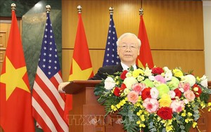 Toàn văn phát biểu của Tổng Bí thư Nguyễn Phú Trọng với báo chí sau Hội đàm với Tổng thống Hoa Kỳ Joe Biden