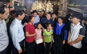 Phó Thủ tướng Trần Hồng Hà thị sát, chỉ đạo khắc phục hậu quả mưa lũ tại Lào Cai