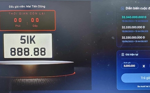 Ngày đầu đấu giá 11 biển số ô tô, thu về hơn 82 tỷ đồng