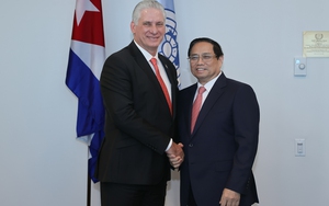 Thủ tướng Phạm Minh Chính hội kiến Bí thư thứ nhất, Chủ tịch Cuba Miguel Díaz-Canel