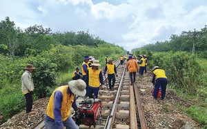 Hoàn thành sửa chữa nhiều đoạn đường sắt quốc gia trước Tết Nguyên đán