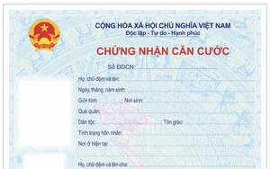 Dự kiến mẫu giấy Chứng nhận căn cước