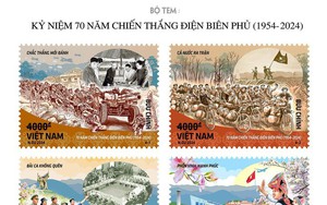 Ngày 5/5, phát hành bộ tem kỷ niệm 70 năm chiến thắng Điện Biên Phủ