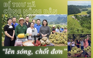 Bí thư xã cùng nông dân ‘lên sóng, chốt đơn’