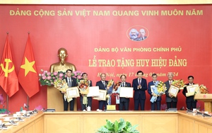 Trao tặng Huy hiệu Đảng cho 10 đảng viên của Đảng bộ VPCP
