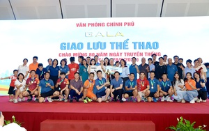 Sôi nổi hoạt động giao lưu thể thao chào mừng 80 năm Văn phòng Chính phủ