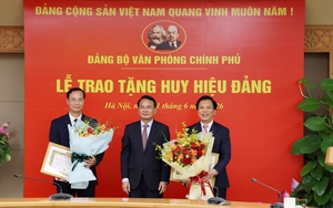 Trao Huy hiệu 30 năm tuổi Đảng cho đảng viên thuộc Đảng bộ Văn phòng Chính phủ