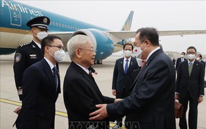 越共中央总书记阮富仲抵达北京，开始对中国进行正式访问