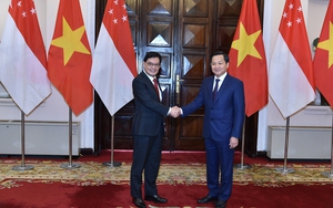 黎明慨副总理与新加坡副总理王瑞杰举行会谈