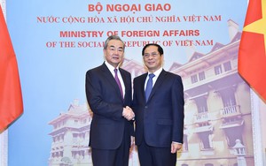 裴青山部长与中国外交部部长王毅举行会谈