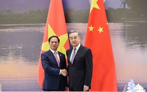 越南外交部长裴青山同中国外交部长王毅举行会谈