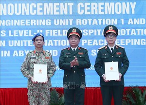 Việt Nam ra mắt Đội Công binh tham gia hoạt động gìn giữ hòa bình