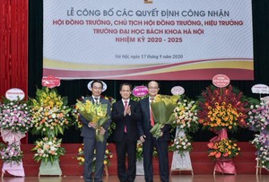 Trường ĐH Bách khoa Hà Nội có Chủ tịch Hội đồng trường và Hiệu trưởng mới