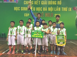 Chung kết Giải Bóng rổ học sinh tiểu học Hà Nội 2015
