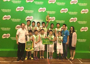 Kết thúc giải bóng rổ học sinh tiểu học Hà Nội