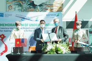 Bamboo Airways ký thỏa thuận hợp tác với sân bay San Francisco