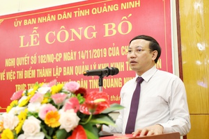 Công bố Nghị quyết của Chính phủ thành lập Ban Quản lý KKT Vân Đồn