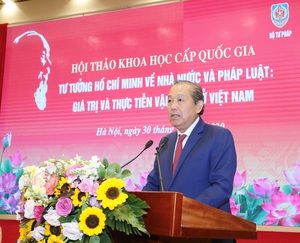 Hội thảo “Tư tưởng Hồ Chí Minh về Nhà nước và pháp luật: Giá trị và thực tiễn vận dụng ở Việt Nam”