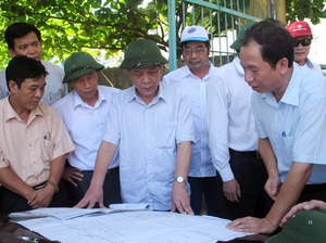 Lãnh đạo UBND tỉnh kiểm tra Dự án xây dựng tuyến đường Uông Bí - cầu sông Chanh