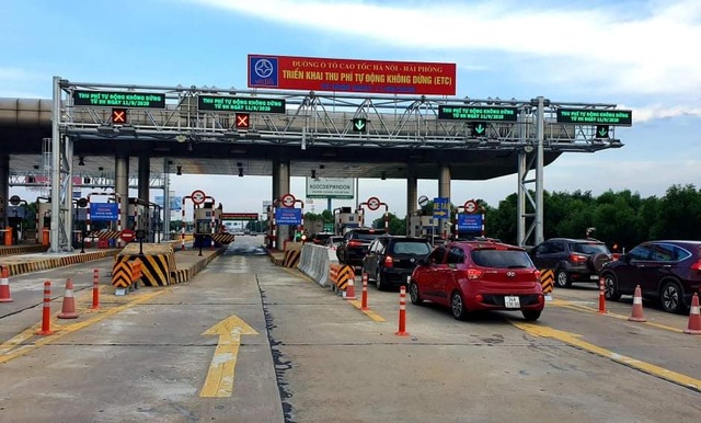 Cao tốc Hà Nội-Hải Phòng từ chối phục vụ xe chưa dán thẻ ETC từ 5/5 - Ảnh 1.