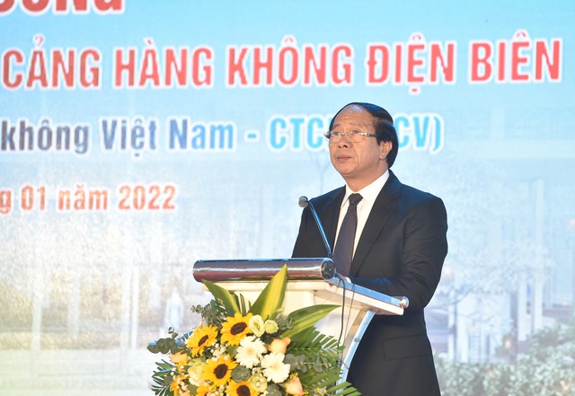 Phó Thủ tướng Lê Văn Thành nhấn nút khởi công dự án mở rộng sân bay duy nhất vùng Tây Bắc  - Ảnh 1.