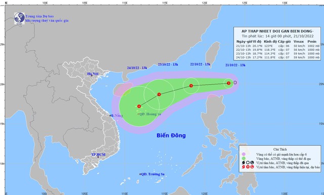 Tin áp thấp nhiệt đới gần Biển Đông - Ảnh 1.