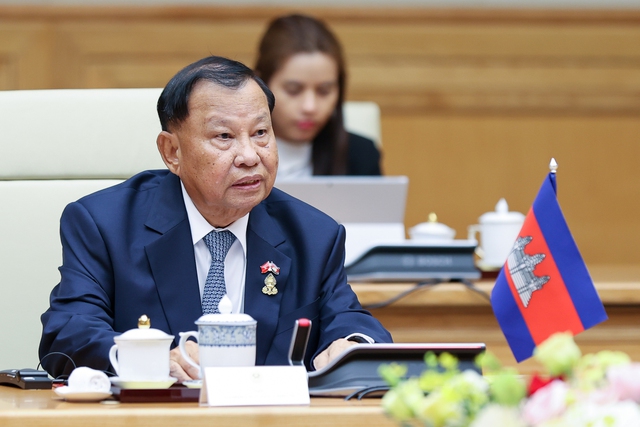 Thủ tướng Phạm Minh Chính hội kiến Chủ tịch Thượng viện Campuchia - Ảnh 5.