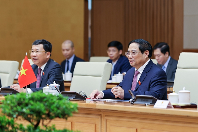 Thủ tướng Phạm Minh Chính hội kiến Chủ tịch Thượng viện Campuchia - Ảnh 4.
