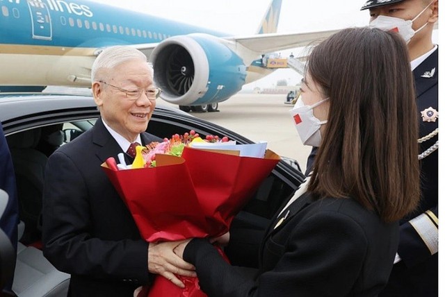 Tổng Bí thư Nguyễn Phú Trọng đến Bắc Kinh, bắt đầu chuyến thăm chính thức nước Cộng hòa Nhân dân Trung Hoa - Ảnh 3.