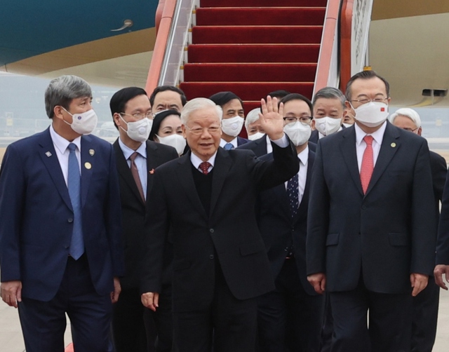 Tổng Bí thư Nguyễn Phú Trọng đến Bắc Kinh, bắt đầu chuyến thăm chính thức nước Cộng hòa Nhân dân Trung Hoa - Ảnh 5.