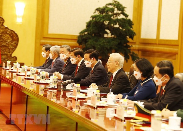 Tổng Bí thư Nguyễn Phú Trọng hội đàm với Tổng Bí thư, Chủ tịch nước CHND Trung Hoa Tập Cận Bình - Ảnh 2.