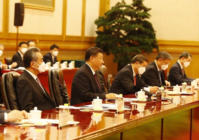 Tổng Bí thư Nguyễn Phú Trọng hội đàm với Tổng Bí thư, Chủ tịch nước CHND Trung Hoa Tập Cận Bình - Ảnh 3.