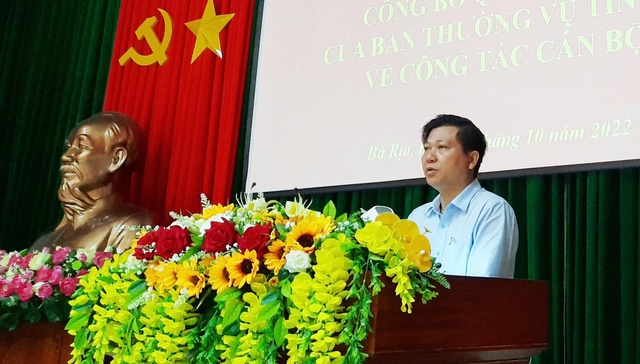 Miễn nhiệm Phó Chủ tịch UBND tỉnh Bà Rịa - Vũng Tàu  - Ảnh 1.