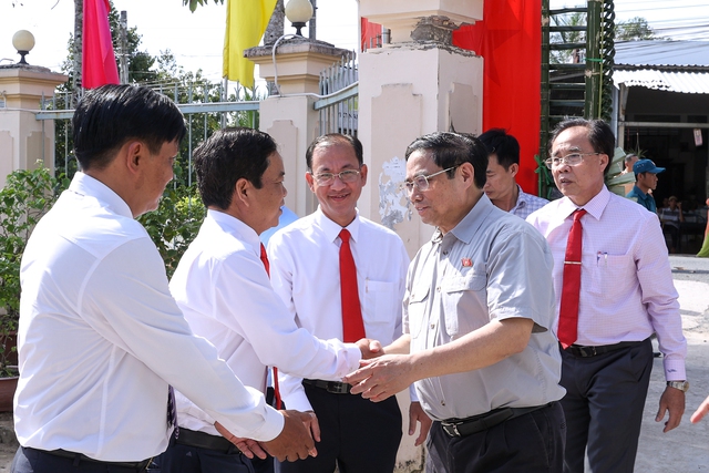 Chùm ảnh: Thủ tướng Phạm Minh Chính dự Ngày hội Đại đoàn kết tại Phong Điền, Cần Thơ - Ảnh 1.