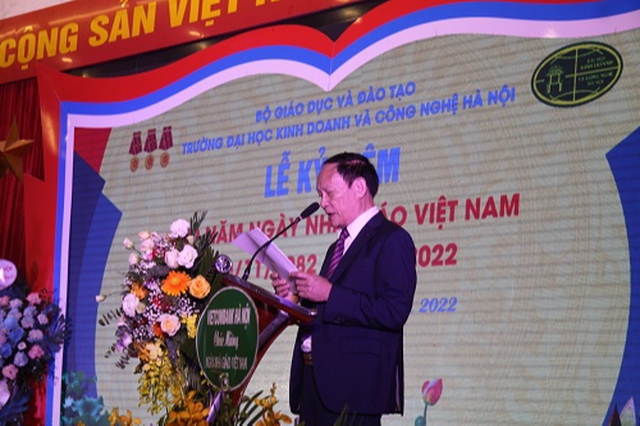 Trường Đại học KD&CN Hà Nội Kỷ niệm 40 năm Ngày Nhà giáo Việt Nam - Ảnh 1.