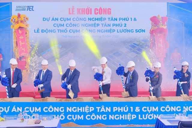 Khởi công 3 cụm công nghiệp hiện đại tại tỉnh Thái Nguyên - Ảnh 1.