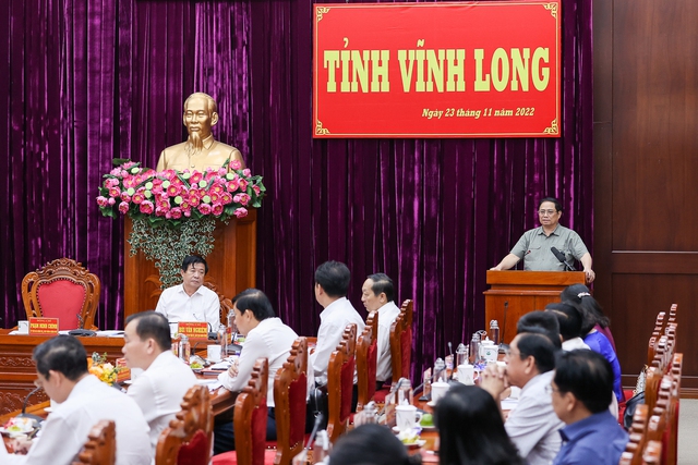 Thủ tướng Phạm Minh Chính: Tạo mọi điều kiển để Vĩnh Long phát triển - Ảnh 7.