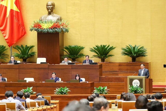 TRỰC TIẾP: Thủ tướng Phạm Minh Chính trình bày Báo cáo giải trình và trả lời chất vấn trước Quốc hội - Ảnh 3.