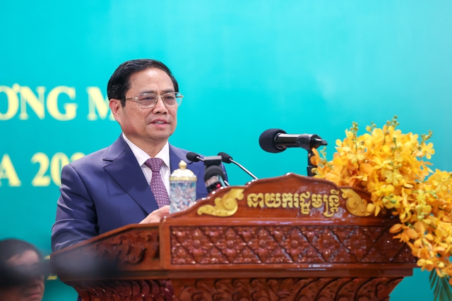 Thủ tướng Hun Sen: Campuchia muốn tham gia chuỗi liên kết sản xuất với Việt Nam - Ảnh 4.