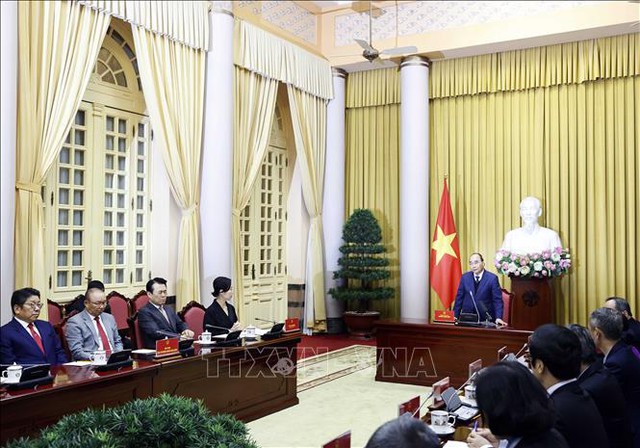 Chủ tịch nước gặp mặt các tổ chức người Hàn Quốc tại Việt Nam - Ảnh 1.
