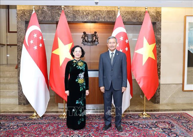 Trưởng Ban Tổ chức Trung ương Trương Thị Mai thăm làm việc tại Singapore - Ảnh 2.