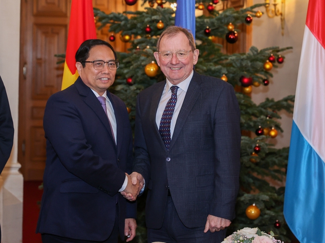 Thủ tướng Phạm Minh Chính hội kiến Chủ tịch Nghị viện Luxembourg - Ảnh 1. Thủ tướng Phạm Minh Chính hội kiến Chủ tịch Nghị viện Luxembourg - Ảnh 1.