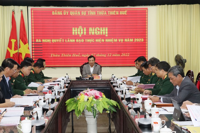 Xây dựng lực lượng vũ trang tỉnh Thừa Thiên Huế vững mạnh toàn diện  - Ảnh 1.