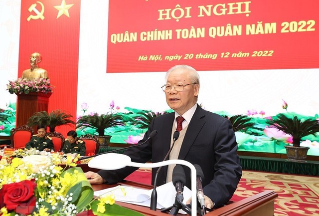 Tổng Bí thư Nguyễn Phú Trọng: Đảng bộ Quân đội phải làm gương, làm mẫu về mọi mặt trong toàn Đảng - Ảnh 1.