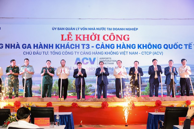 Thủ tướng Phạm Minh Chính dự lễ khởi công Nhà ga T3 sân bay Tân Sơn Nhất - Ảnh 6.