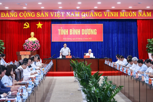 Thủ tướng Phạm Minh Chính làm việc với Ban Thường vụ Tỉnh ủy Bình Dương - Ảnh 4.