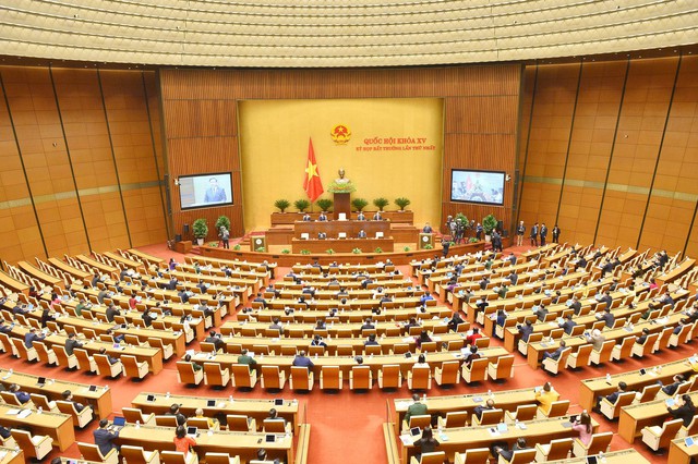Tổ chức kỳ họp bất thường lần thứ nhất của Quốc hội là 1 trong 10 sự kiện và hoạt động tiêu biểu của Quốc hội năm 2022.