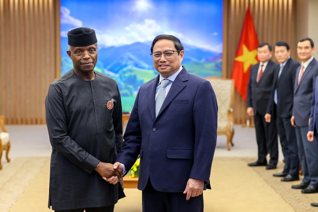 Thủ tướng Phạm Minh Chính tiếp Phó Tổng thống Nigeria - Ảnh 1.